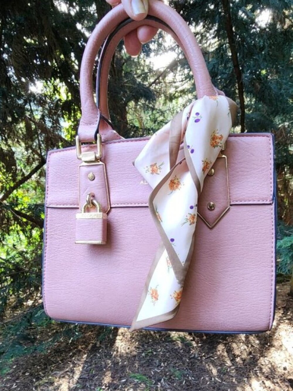 NWOT 🛍👛 Aldo pink Mauve DUAL handbag & shoulder strap purse